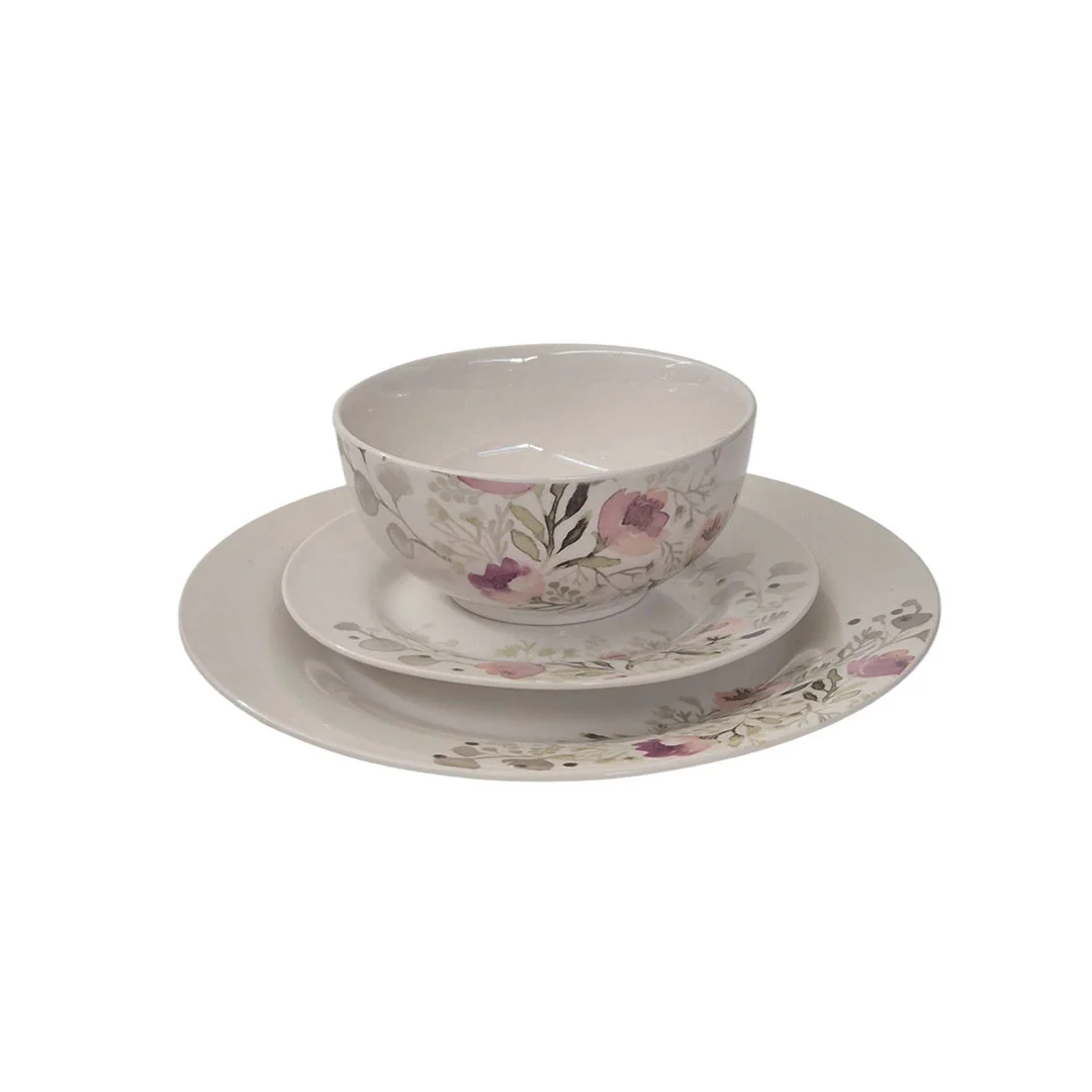 JUEGO DE VAJILLA 12PZAS 703-12703012 BLANCO