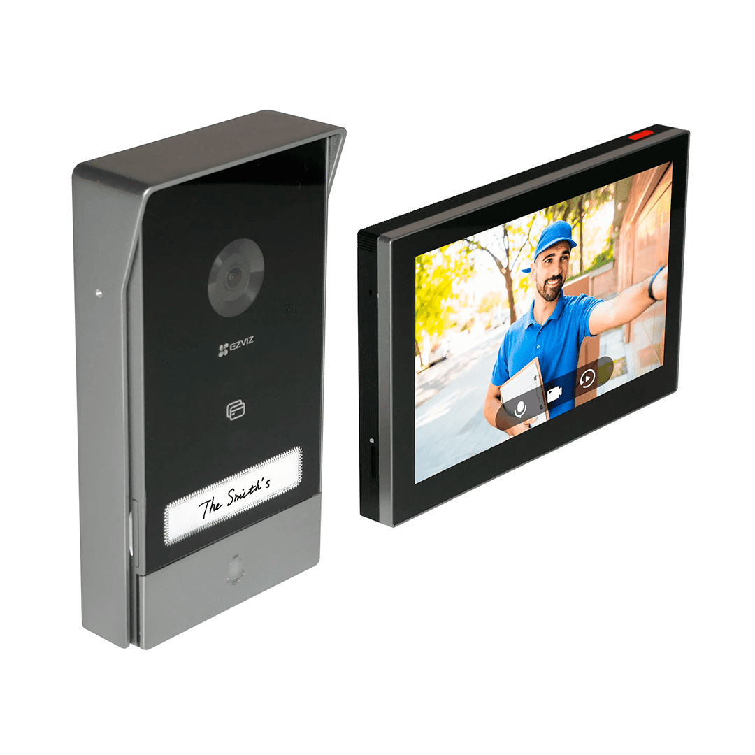 VIDEO DOORPHONE EZVIZ HP7 APERTURA Y CIERRE DE PUERTA MONITOR TACTIL DE 7" DETECCION INTELEGIENTE