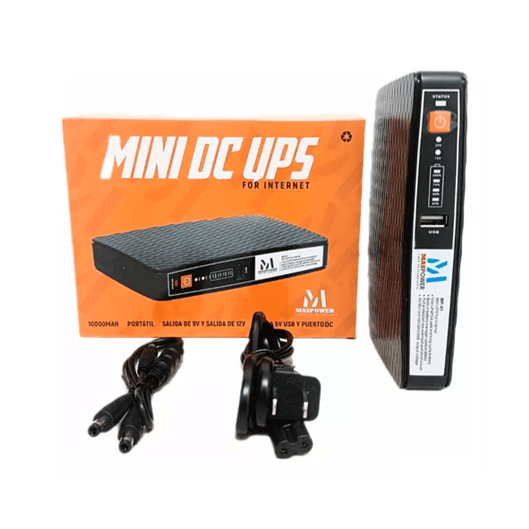 MINI DC UPS FOR INTERNET MASPOWER MP-01 10000MAH REF 419