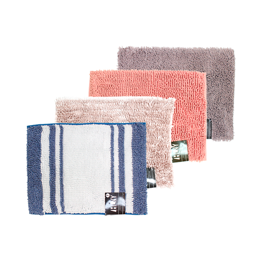 ALFOMBRA P/BAÑO 40X60CM (736-0446625) SURTIDOS