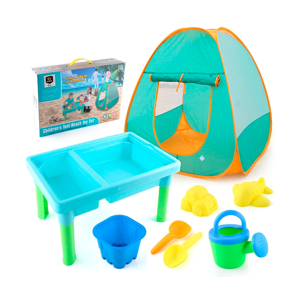 JUGUETE DE PLAYA C/CARPA 17 PZS (832-46-B113134) NO.J1124 MULTICOLOR