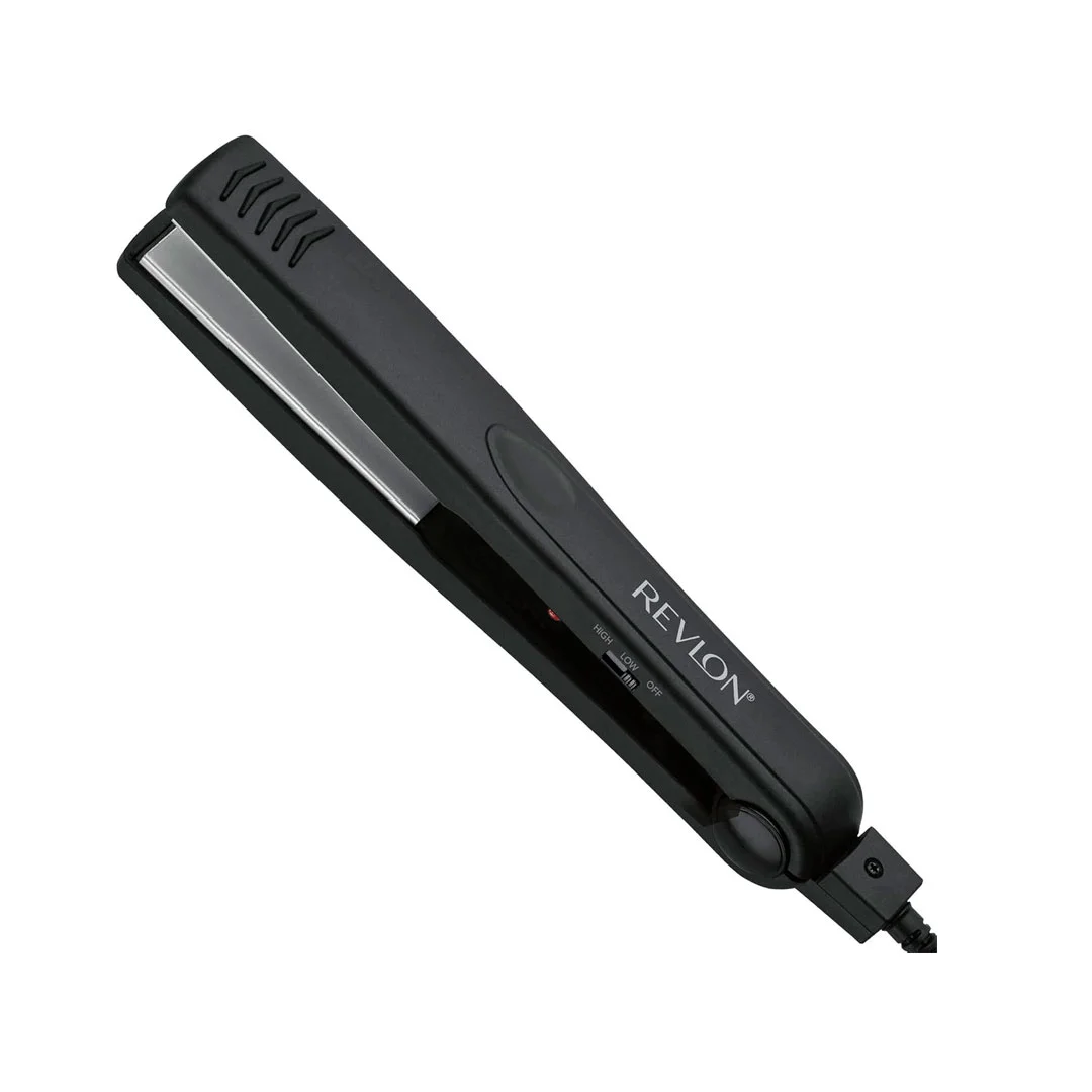 PLANCHA DE CABELLO REVLON RVST2043 CERAMIC FLAT IRON 1" PLATES NEGRO