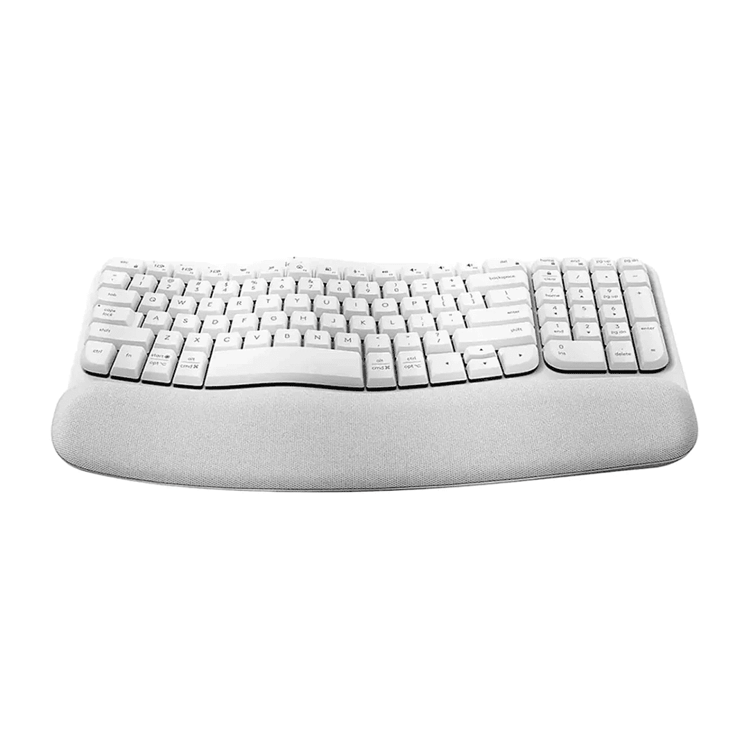 TECLADO INALAMBRICO LOGITECH WAVE KEYS 920-012275 ERGONOMICO INGLES BLANCO 88579