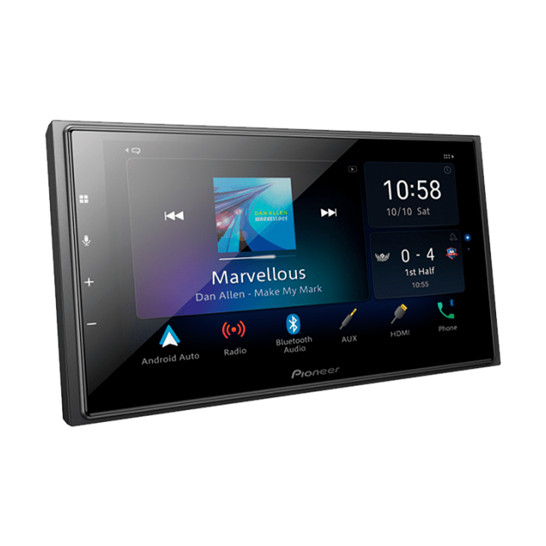 REPRODUCTOR C/PANTALLA TACTIL PIONEER DMH-Z6350BT P/CARRO BLUETOOTH USB RDS