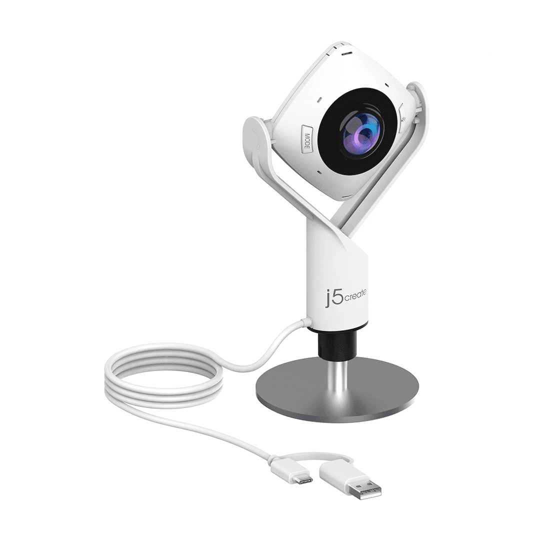 CAMARA WEB J5CREATE JVCU360 - 360°, PARA VIDEO CONFERENCIA HD 1080 P